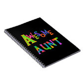 Fantastische Tante T-shirts und Geschenke Notizblock (Rechte Seite)