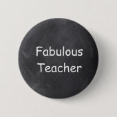 Fantastische Teacher Chalkboard Design Geschenk Id Button (Vorderseite)