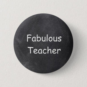 Fantastische Teacher Chalkboard Design Geschenk Id Button