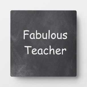 Fantastische Teacher Chalkboard Design Geschenk Id Fotoplatte