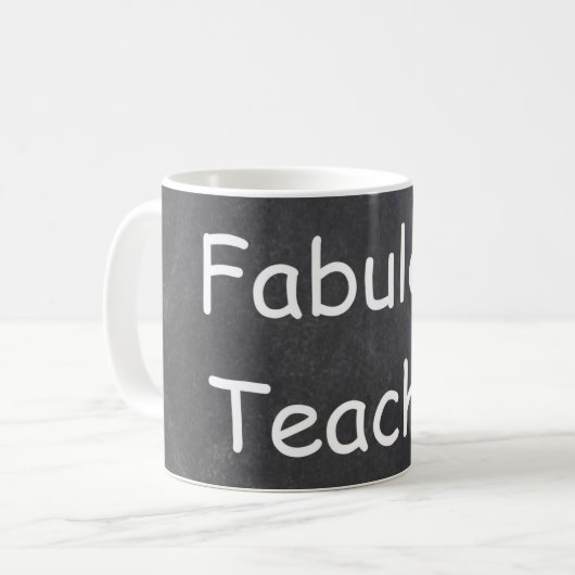 Fantastische Teacher Chalkboard Design Geschenk Id Kaffeetasse (Vorderseite Links)
