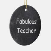 Fantastische Teacher Chalkboard Design Geschenk Id Keramik Ornament (Rechts)