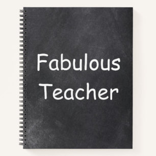 Fantastische Teacher Chalkboard Design Geschenk Id Notizblock