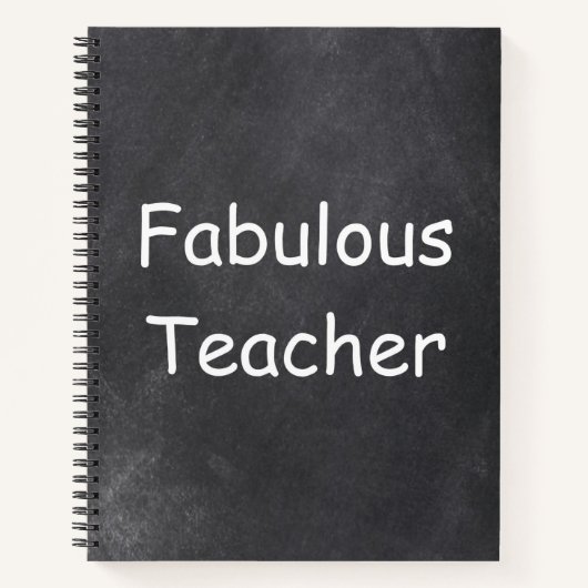 Fantastische Teacher Chalkboard Design Geschenk Id Notizblock (Vorderseite)