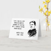 Fantastische Tesla Genie-Erfinder-Gruß-Karte Karte (Gelbe Blume)
