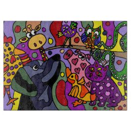 Fantastische Tier-abstrakte Kunst Schneidebrett