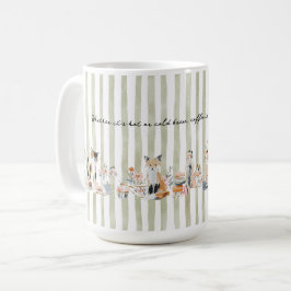 Fantastische Tiere beim Trinken Kaffeetasse