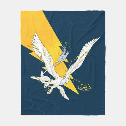 Fantastische Tiere Thunderbird Fleecedecke (Vorderseite)