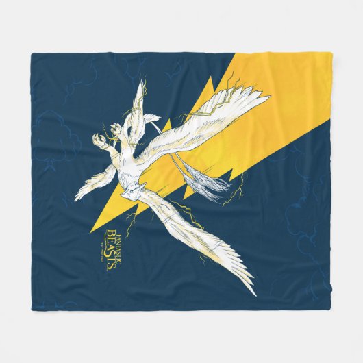Fantastische Tiere Thunderbird Fleecedecke (Vorderseite (Horizontal))