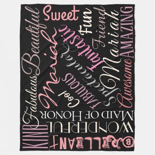 Fantastische Trauzeugin personalisieren prachtvoll Fleecedecke (Vorderseite)