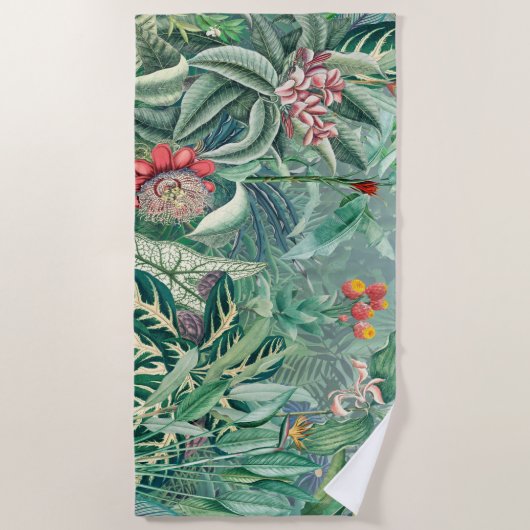 Fantastische tropische Regenwälder Strandtuch (Vorderseite)