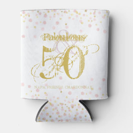 Fantastische und 50 elegante Birthday Gold Pink Ta Dosenkühler