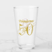 Fantastische und 50 elegante Confetti Pink Gold Ge Glas (Vorderseite)