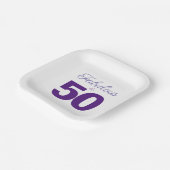 Fantastische und 50 Geburtstagsparty-Papierplatte Pappteller (Gewinkelt)