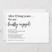 Fantastische und schließlich Verlobte Lässige Eins Einladung (Vorderseite)