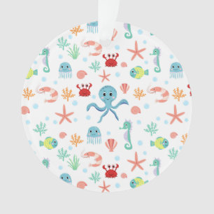 Fantastische Unterwasser-Meereslebewesen Ornament