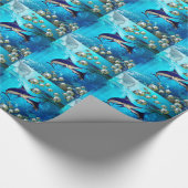 Fantastische Unterwasserwelt Geschenkpapier (Ecke)