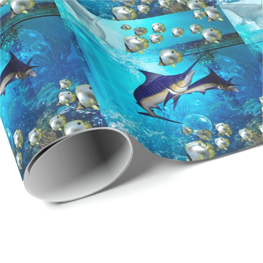 Fantastische Unterwasserwelt Geschenkpapier (Rolleneckpunkt)