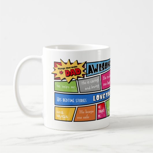 Fantastische Vater-Tasse Kaffeetasse (Links)