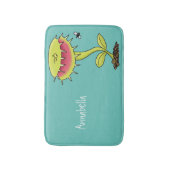 Fantastische Venus Fliegenfalle Pflanze Cartoon Badematte (Vorderseite Vertikal)