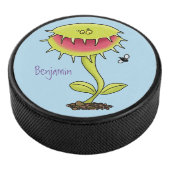 Fantastische Venus Fliegenfalle Pflanze Cartoon Eishockey Puck (3/4)