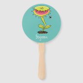 Fantastische Venus Fliegenfalle Pflanze Cartoon Fächer (Rückseite)