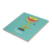 Fantastische Venus Fliegenfalle Pflanze Cartoon Fliese (Seite)