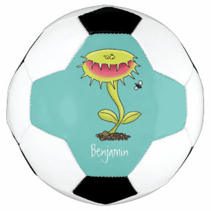 Fantastische Venus Fliegenfalle Pflanze Cartoon Fußball