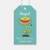 Fantastische Venus Fliegenfalle Pflanze Cartoon Geschenkanhänger (Rückseite)