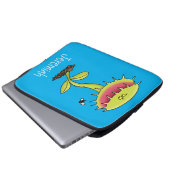 Fantastische Venus Fliegenfalle Pflanze Cartoon Laptopschutzhülle (Vorne Knopf)
