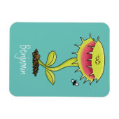 Fantastische Venus Fliegenfalle Pflanze Cartoon Magnet (Horizontal)