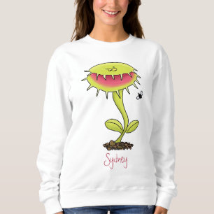 Fantastische Venus Fliegenfalle Pflanze Cartoon Sweatshirt