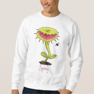 Fantastische Venus Fliegenfalle Pflanze Cartoon Sweatshirt