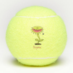 Fantastische Venus Fliegenfalle Pflanze Cartoon Tennisbälle