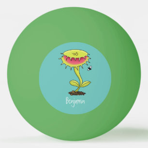 Fantastische Venus Fliegenfalle Pflanze Cartoon Tischtennisball