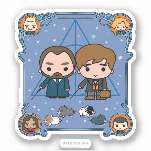 FANTASTISCHE VERSTÖSSE: DIE VERBRECHEN VON GRINDEL AUFKLEBER (Vorderseite)