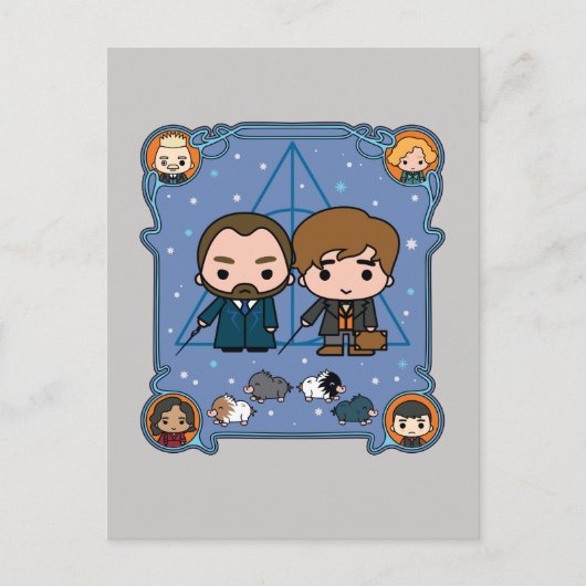 FANTASTISCHE VERSTÖSSE: DIE VERBRECHEN VON GRINDEL POSTKARTE (Vorderseite)