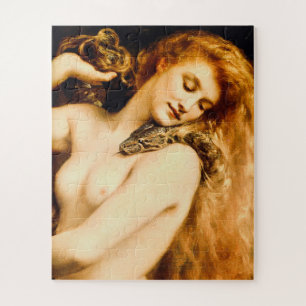 Fantastische Vintage-Lilith mit Schlange von John  Puzzle