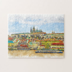 Fantastische Vintage Romantikreise Puzzle