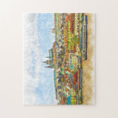 Fantastische Vintage Romantikreise Puzzle (Vertikal)