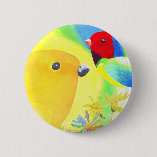 Fantastische Vögel Button (Vorderseite)