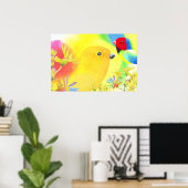 Fantastische Vögel Poster (Heimbüro)