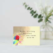 Fantastische Vögel Telefonnummerkarte (Stehend Vorderseite)