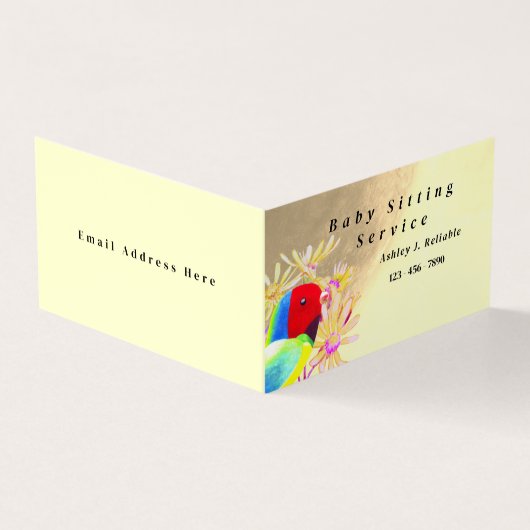 Fantastische Vögel Visitenkarten (Vorderseite)