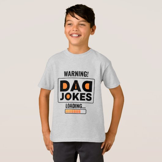 Fantastische Warnung! Vater Joke Loading T-Shirt (Vorne ganz)