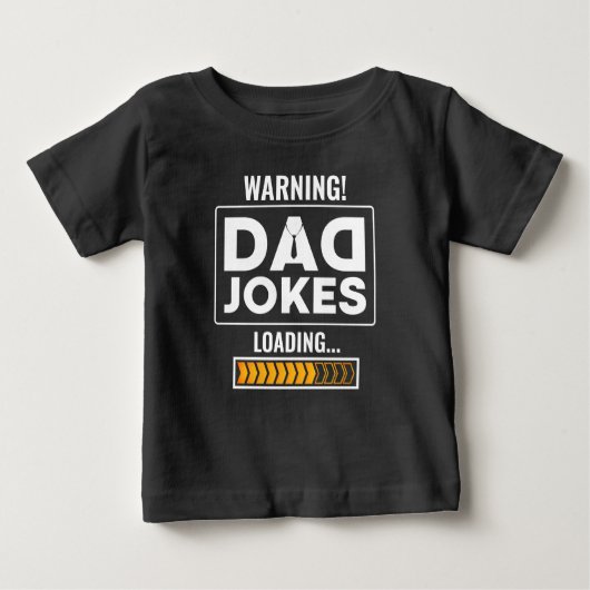 Fantastische Warnung! Vater Joke Upload Baby T-shirt (Vorderseite)