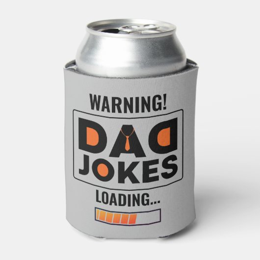 Fantastische Warnung! Vater Joke Upload Throw Kiss Dosenkühler (Kanne Vorderseite)