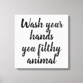 Fantastische Waschen der Hände Badezimmer Kunst Zi Leinwanddruck (Vorderseite)