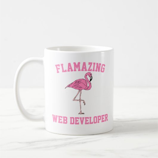 Fantastische Web Developer-Tasse Kaffeetasse (Links)