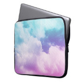 fantastische weiche Wolke mit pastellfarbenem Farb Laptopschutzhülle (Vorderseite Links)
